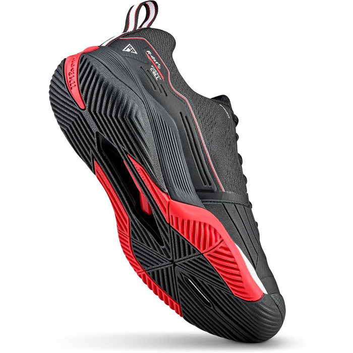 Тенісне взуття Wilson Rush Pro 4.5 для чоловіків (48 EU, чорний, інфрачервоний, білий)