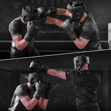 Захисний шолом RDX для боксу, кікбоксингу, MMA, карате, тайського боксу та тхеквондо, Maya Hide шкіра, для спарингів, багаторазовий
