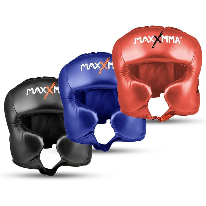Захист голови MaxxMMA L/XL для боксу, ММА, кікбоксингу, карате, тхеквондо (блакитний)