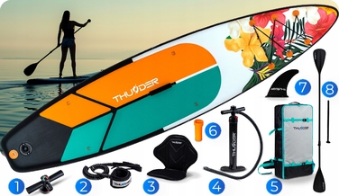 Надувна SUP-дошка 320 см Thunder: плавуча модель із сидінням та повним комплектом
