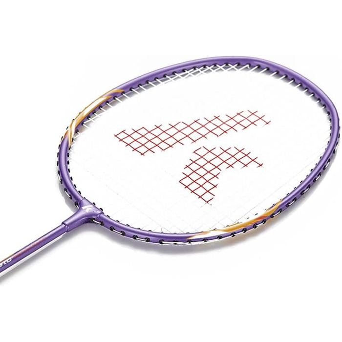 Набір для бадмінтону Profi - 2 ракетки, 3 м'ячі, 2 ручки, сумка. Для тренувань та спорту, фіолетовий