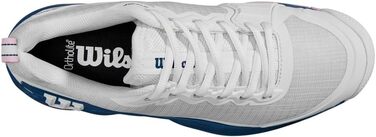 Тенісне взуття Wilson Rush Pro 4.5 Clay для ґрунту (40 2/3 EU, білий/синій/блакитний)