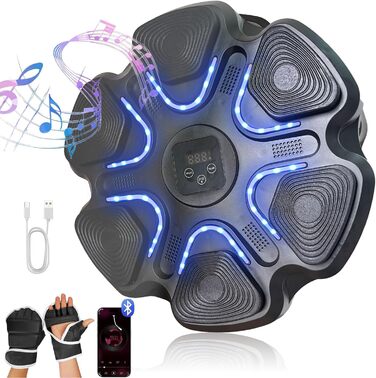 Мускульний боксерський тренажер Sunshne Smile, настінний, з Bluetooth, регулювання швидкості, для дому