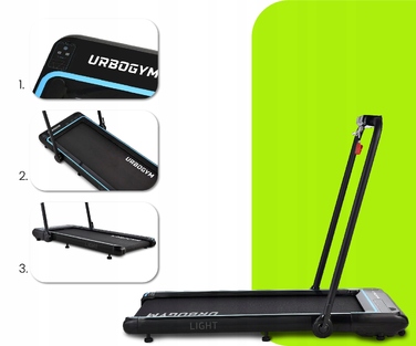 Складана електрична бігова доріжка для дому та офісу Urbogym Light (1-12 км/год)