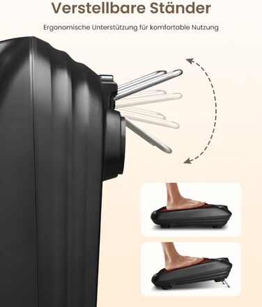 Масажер для ніг RENPHO з підігрівом, Shiatsu, електричний, 18 масажних роликів, для фасціїту п'ят, подарунок для жінок та чоловіків, розмір до 47, FM062