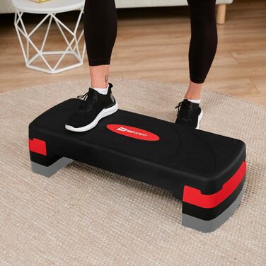 Аеробний степ-платформа Hop-Sport HS-PP033AS для дому, 3-рівнева, антиковзка, до 350 кг