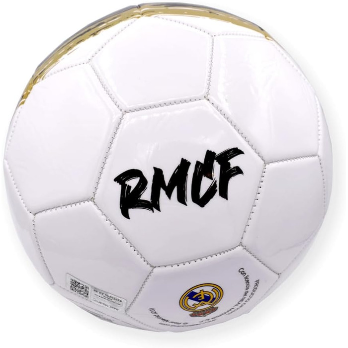 Футбольний м'яч Real Madrid з логотипом, розмір 5, кольоровий
