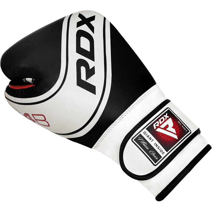 Дитячі боксерські рукавички RDX 6oz/4oz для тренувань, спарингу, кікбоксингу, MMA, чорного кольору