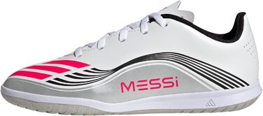 Дитячі футбольні бутси Adidas F50 Messi Club Indoor для залу, розмір 5, білі
