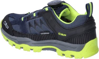 Дитячі трекінгові черевики CMP Kiruna FITGO WP, розмір 37 EU, синьо-жовтий флуоресцентний