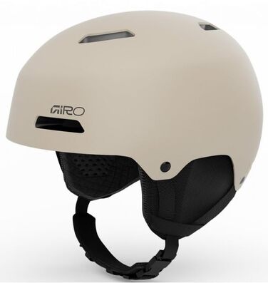 Шолом для гірських лиж та сноуборду Giro Ledge FS, розмір L, Matte Stone (пісочний бежевий) — ABS-корпус, система In Form Fit, вентиляція, Freestyle