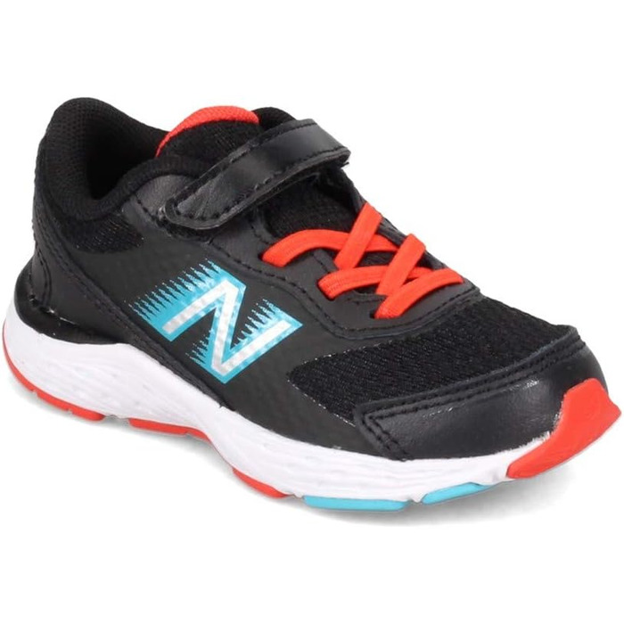 Дитячі кросівки New Balance 680 V6 з підошвою з гуми (Чорний, Ghost Pepper Virtual Sky, 32 см)