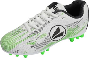 Дитячі футбольні бутси JAKO Stepover (37 EU, білий, неоновий зелений)