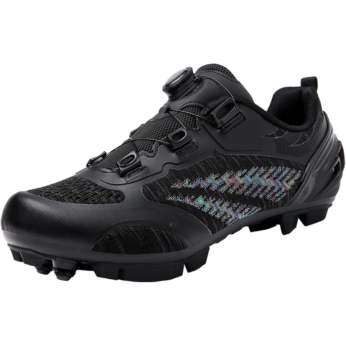 Жіночі велотуфлі для MTB, Mountainbike, сумісні з SPD, дихаючі, чорні (41 EU)