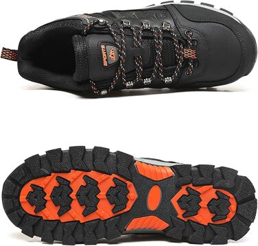 Черевики для трекінгу та хайкінгу, туристичні черевики, спортивні черевики для чоловіків та жінок (35.5 EU, чорний)