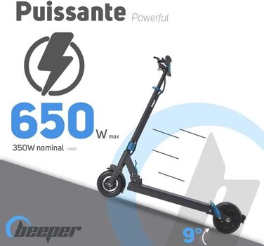Електросамокат Beeper Speed 20,3 см, 350 Вт, 36 В