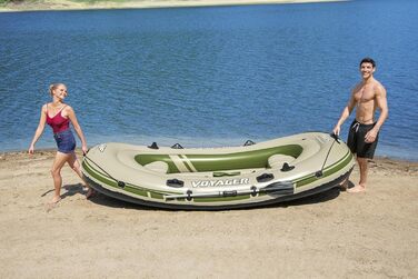 Надувний човен Bestway Hydro-Force Voyager 500 для 3 осіб, 348×141×48 см, комплект
