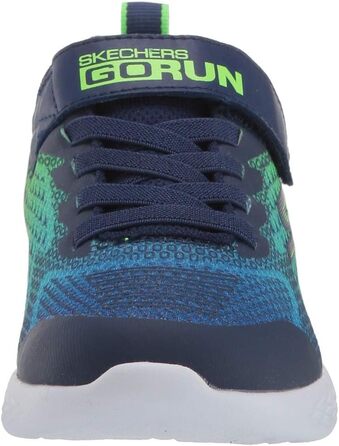 Дитячі кросівки Skechers Go Run 600 Baxtux, 37 EU, темно-синій, сітка, синтетика, оздоблення лайм
