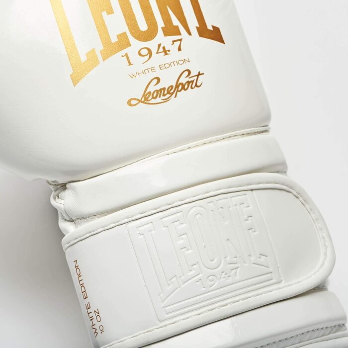 Боксерські рукавички LEONE 1947 White Edition GN059 10 унцій, білі
