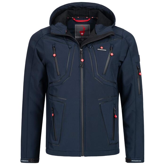 Чоловіча куртка Softshell Höhenhorn Schilthorn: водонепроникна, вітрозахисна та дихаюча outdoor-куртка для відпочинку, XL, темно-синя