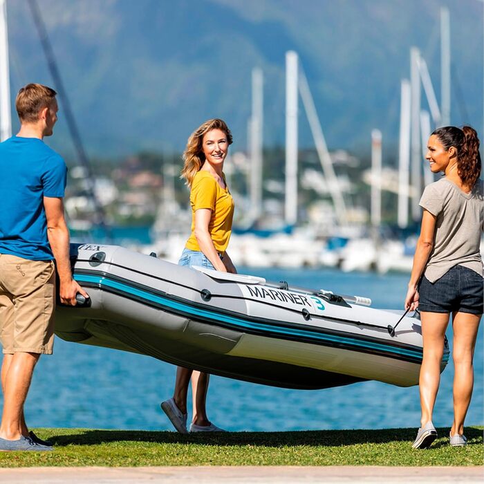 Надувний човен Intex Mariner 3 для трьох осіб з веслами та насосом