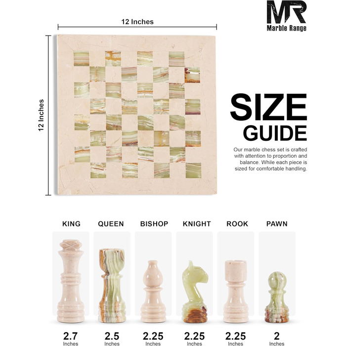 Шаховий набір з мармуру для дорослих, ручної роботи, 32 фігури, 2 додаткові королеви, коробка для зберігання, подарунок, декор (кораловий & темно-коричневий) (Verona & Green)