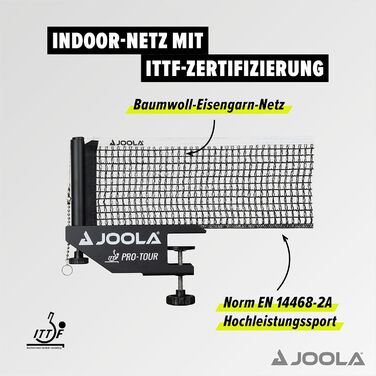 Набір столу для пінг-понгу Joola Post Pro Tour – сітка, чорний, 152 см