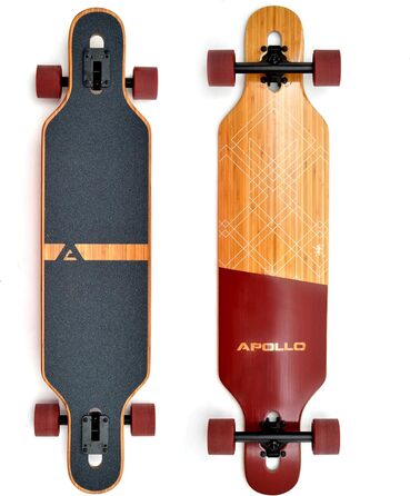 Лонгборд Apollo Bali Powerslide, бамбук і скловолокно, ABEC 9, Flex 2, для підлітків та дорослих, професійний круїзер