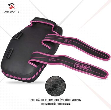 Шлагбаум для бойових мистецтв Pratzen, рукавичка для боксу Maya-Leder Curved, килимок для кікбоксингу, Муай-Тай, боксерський килимок, боксерські рукавички для боксу, бойових мистецтв, карате та ММА, одноразовий рожевий