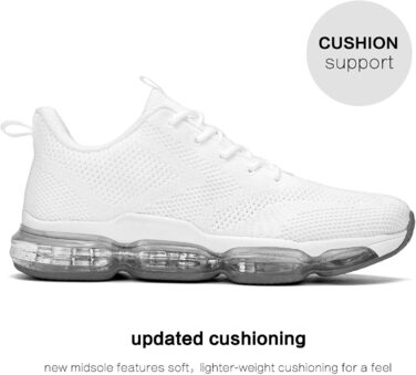 Чоловічі кросівки для бігу та спорту, неслизькі, стильні (41.5 EU, Z80 White)