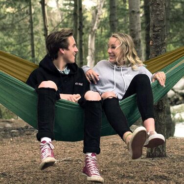 Гімніс Гамак для відпочинку на природі Ultraleicht - легкий туристичний гамак з тросами та карабінами, вантажопідйомність до 300 кг