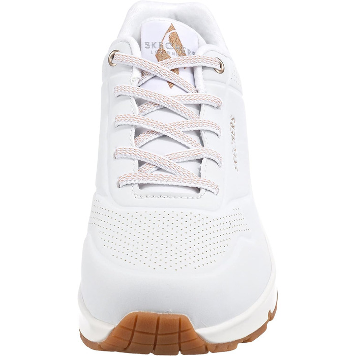 Кросівки жіночі Skechers UNO Shimmer Away White/Rose Gold 40 EU з Durabuck та Duraleather