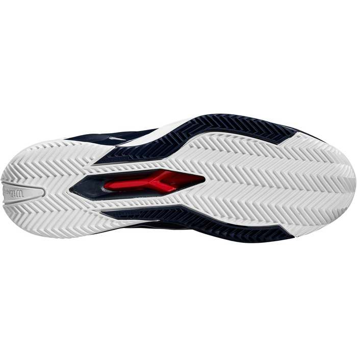 Тенісне взуття Wilson Rush Pro 4.5 Clay для ґрунту, розмір 40 2/3 EU, Navy Blazer/Navy Blazer/White