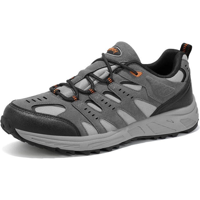 Черевики для трекінгу Kricely чоловічі, туристичні черевики, Outdoor, черевики для хайкінгу, спортивні черевики для трекінгу та походів (сірий, 40 EU)