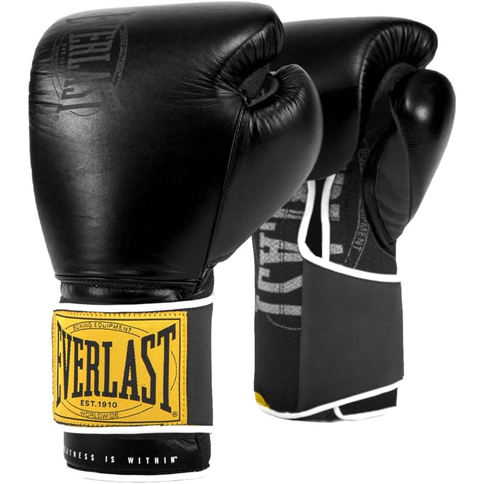 Боксерські рукавички Everlast 1910 Classic чорні, 14oz, унісекс, для тренувань