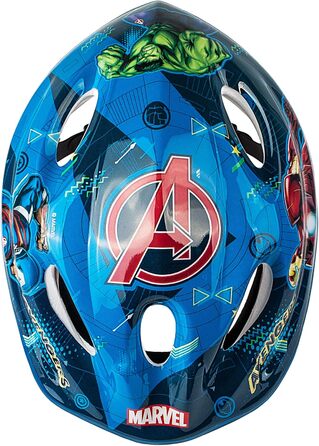 Дитячий велосипедний комплект безпеки Avengers: шолом, рукавички, наколінники та налокітники, розмір 52, 7 предметів