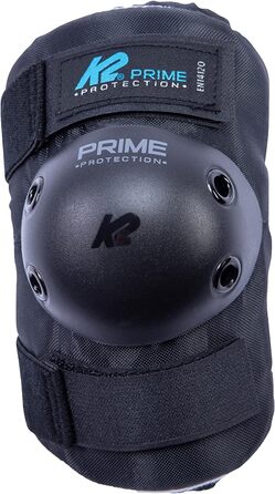 Захисний комплект K2 PRIME PAD SLIM для роликів, унісекс, наколінники, налокітники, захист зап'ясть, чорний-синій, розмір L (наколінник: 41-45см, 36-39см / налокітник: 27-30см, 26-29см / зап'ястя: 22-24см, 19-21см)