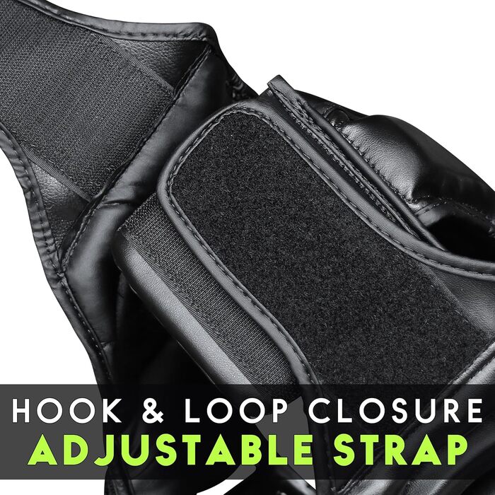 Захист голови 2-в-1 - Регульований шолом для бойових мистецтв з знімною сіткою для обличчя, повний захист обличчя. Підходить для ММА, муай-тай, кікбоксингу, спарингу. Чоловічий та жіночий, XL, чорний