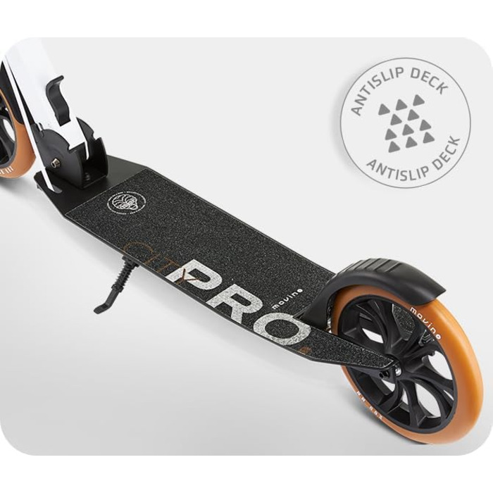Самокат Movino Roller City Pro складаний для дорослих і підлітків, до 100 кг, регульований, міцна конструкція, підшипники ABEC7