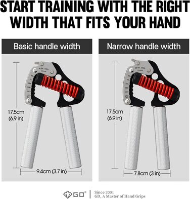 Регульований еспандер GD Iron Grip IG 80 Light для кисті та передпліччя, 25–80 кг, для силових тренувань