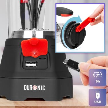 Ліхтар кемпінговий Duronic Hurricane з сигналом тривоги та Powerbank, USB, з ручкою