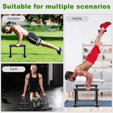 Віджимальні ручки Dolibest для калістеніки, фітнесу та йоги. Паралелетки для віджимань, стійка для перекидання, ручки для віджимань з дерева, 2 шт., середній розмір, для дому та спортзалу