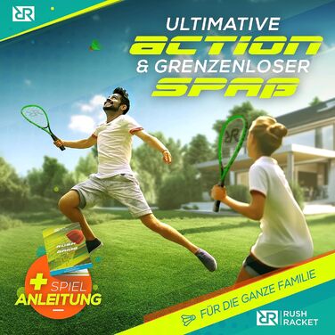 Набір для бадмінтону RS3 Speed 5-ти: 2 ракетки, 5 воланчиків, 1 м'яч, розмітка поля, сумка. Зелений