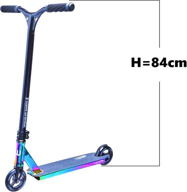 Трюковий самокат Longway Metro Rainbow 79 см для парку з наліпкою F26 2K19