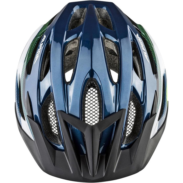 Велосипедний шолом ALPINA MTB 17, 54-58 см, темно-синій/неоновий