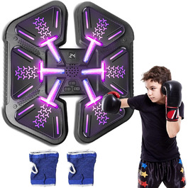 Музична боксерська машина з рукавичками, 9 режимів швидкості та лічильник, для тренувань, зняття стресу та розваг