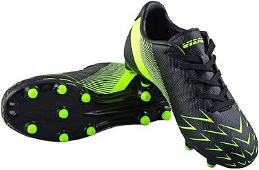 Дитячі футбольні бутси Vizari FG | Футбольні черевики для дітей (хлопчики, дівчатка) | Червоно-зелені бутси для тренувань та гри | Розмір 35 EU