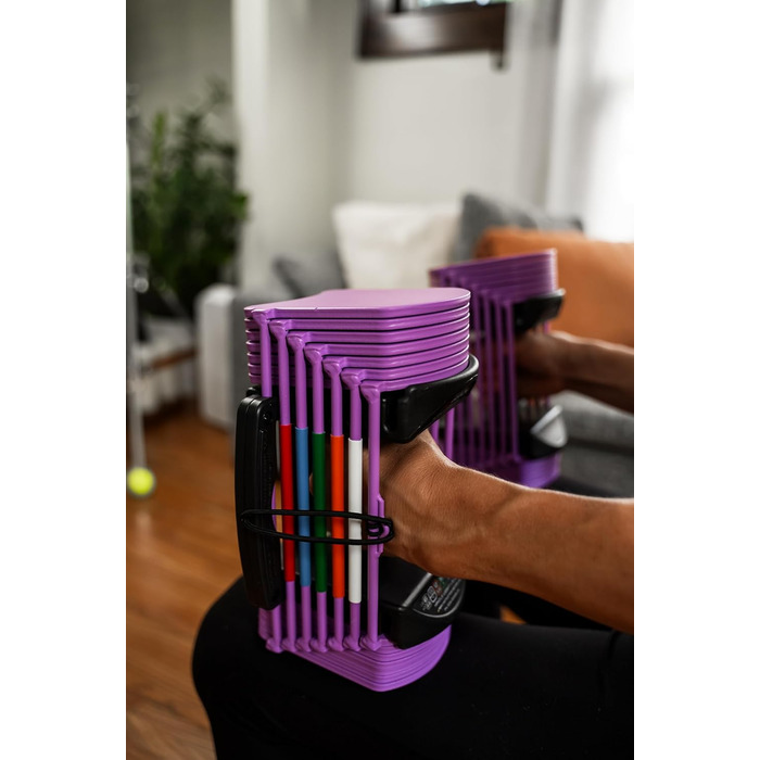 PowerBlock Sport 24: Регульовані гантелі, 1,4-10,9 кг, сталевий корпус, для дому