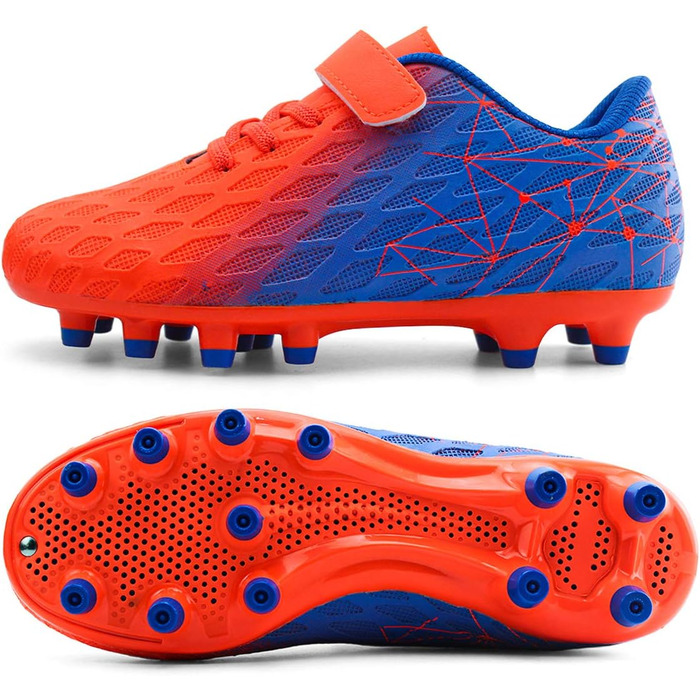 Дитячі футбольні бутси JABASIC Firm Ground для хлопчиків та дівчаток, 31 EU, помаранчеві
