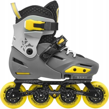 Ролики Rollerblade Apex Charcoal Yellow, розмір 33-36,5